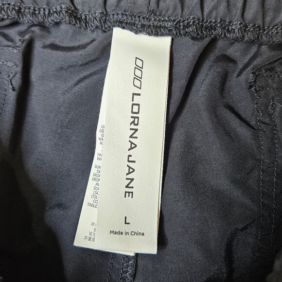 Lorna Jane Flashdance Track Pant Black Size Large Activewear Full Length Outdoor - Picture 4 of 12
